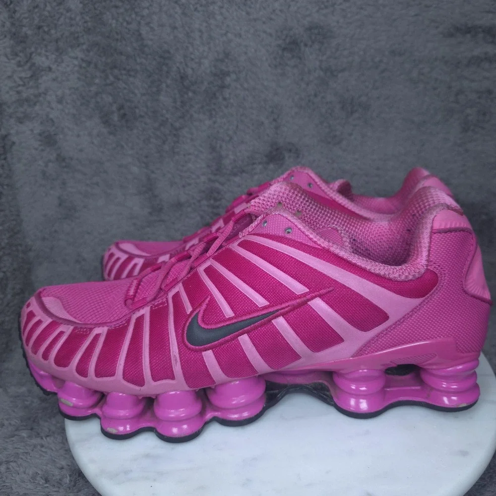 Nike Shox Shoes Mens Size 10.5 Pink Mesh Low Top Running Sneakers IH1338-600